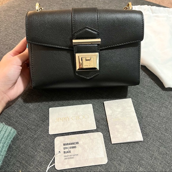 ❌SOLD❌Jimmy Choo Marianne Black Bag - Picture 2 of 9